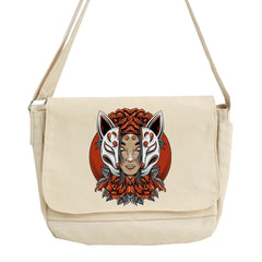 Student Messenger Bag Harajuku Mask Pattern
