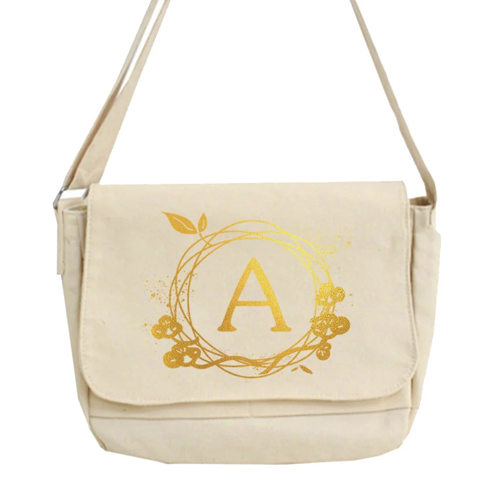 Harajuku Student Messenger Bag One-shoulder Wreath Pattern