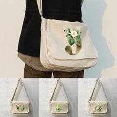 Harajuku Style Golden Flower Messenger Bag