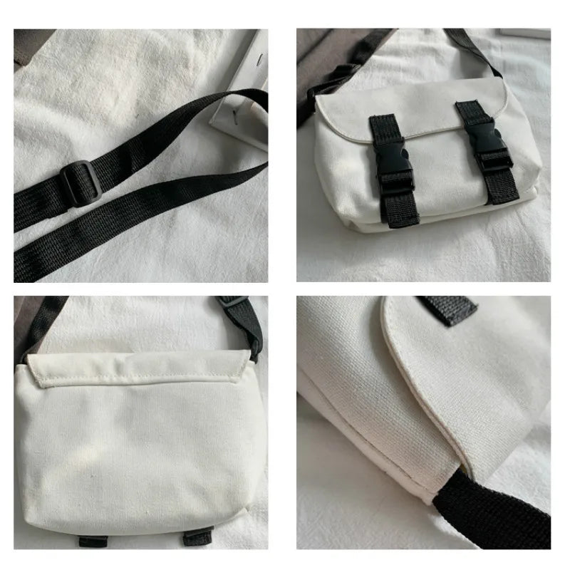 Mini Canvas Satchels Shoulder Bag Women Crossbody Handbag