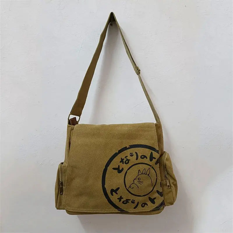 Women's Canvas Messenger Bag Large Tote Crossbody Shoulder Handbag