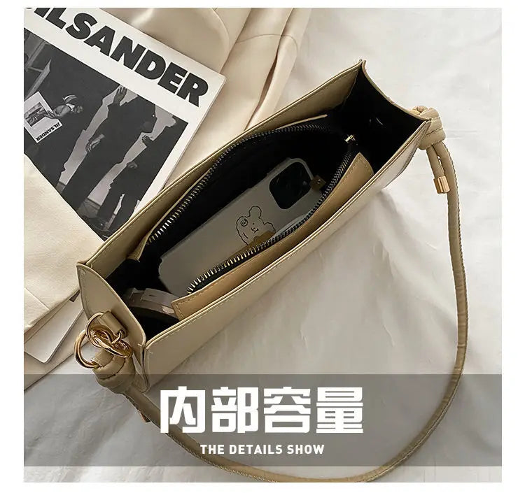 Retro Women Shoulder Bags Flap PU Leather Casual Solid Crossbody Bags