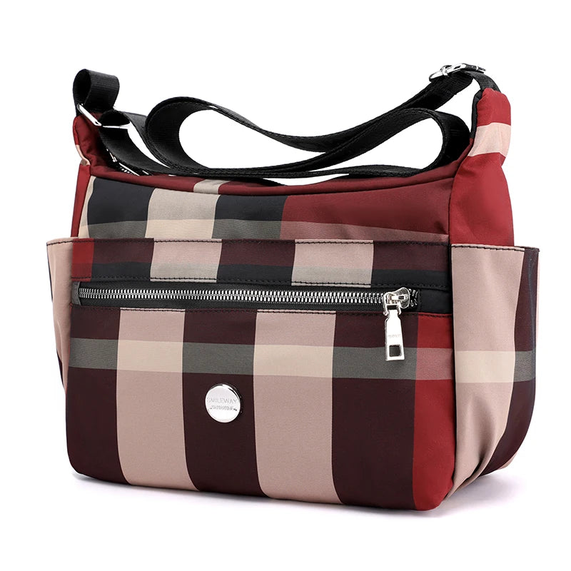 Light Waterproof Nylon Single Shoulder Bag for Women