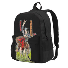 Metaruu Samurai Metalhead Backpacks Men's & Women's Zipper Close