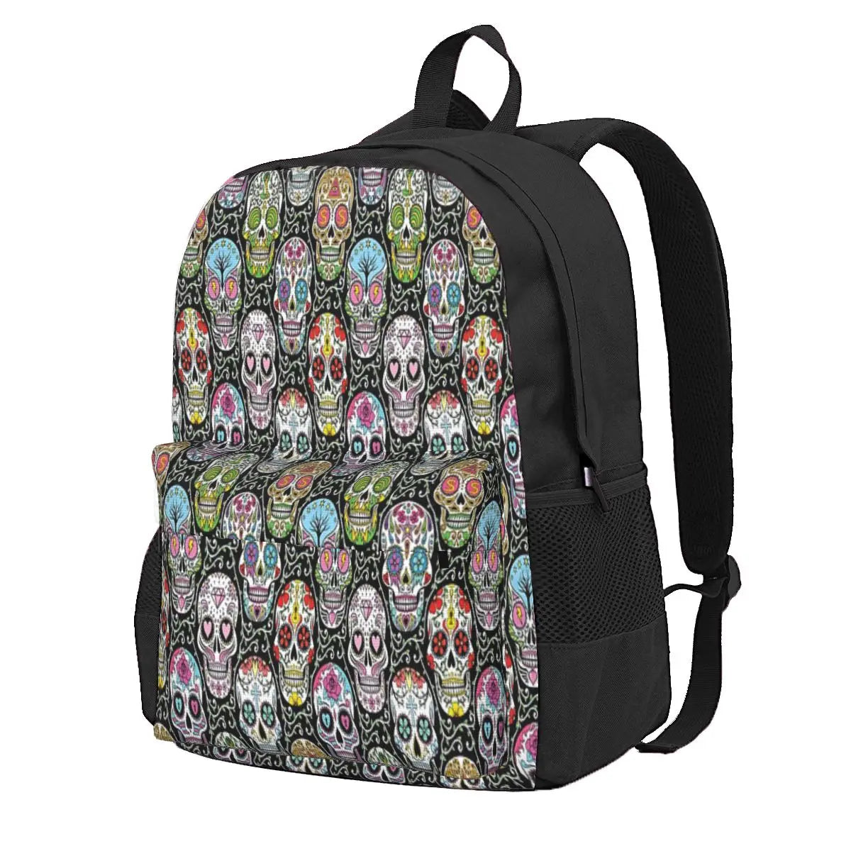 Mexican Skull Pattern Backpacks Vintage Men's Women's Girl Feminina Backpack