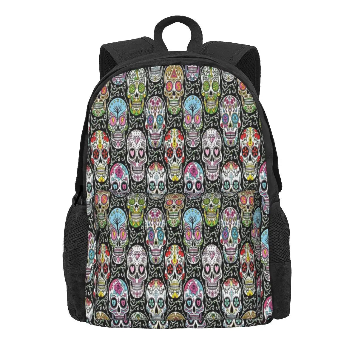 Mexican Skull Pattern Backpacks Vintage Men's Women's Girl Feminina Backpack