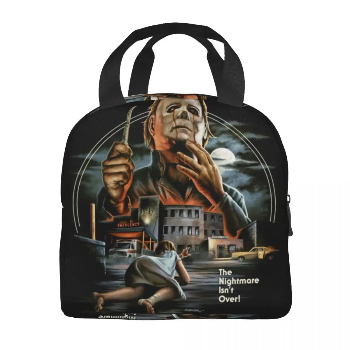 Michael Myers Halloween Horror Movie Lunch Box Leakproof Cooler Insulated Bag