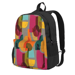 Mid Century Kaleidoscope Backpack Men's Waterproof Rucksack Bag