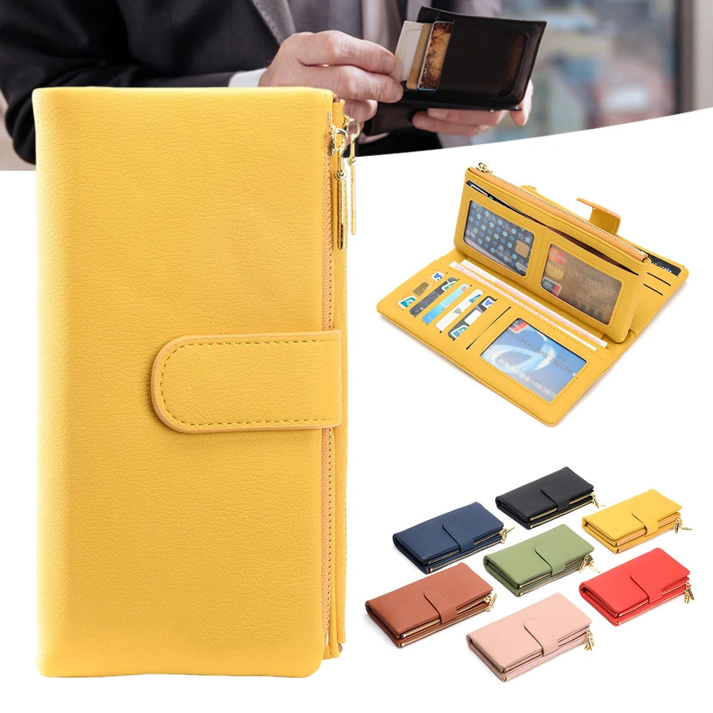 Women's Mid-Length Handbags with Zipper Buckle Closure