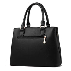 Soft Leather Shoulder Bag for Middle-Aged Women