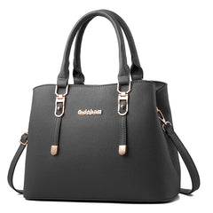 Soft Leather Shoulder Bag for Middle-Aged Women
