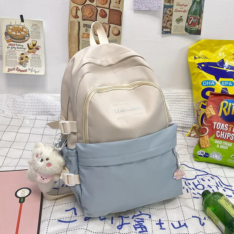 Middle School Schoolbag Female Middle School Capacity Bump Backpack