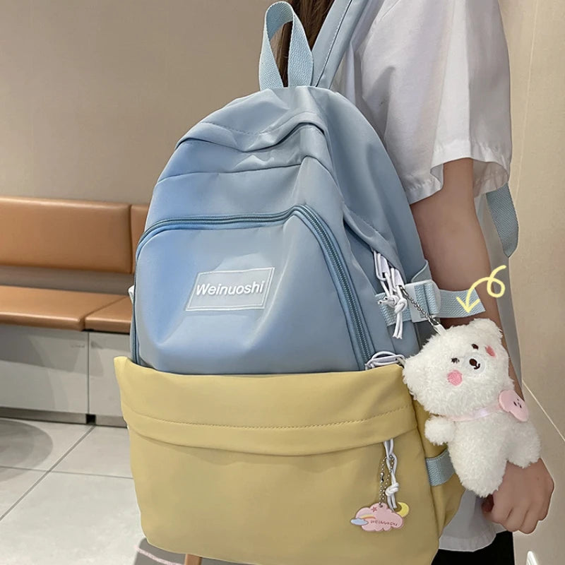 Middle School Schoolbag Female Middle School Capacity Bump Backpack