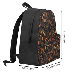 Midnight Floral 2 Backpacks Men Women Youth Bags