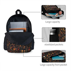 Midnight Floral 2 Backpacks Men Women Youth Bags