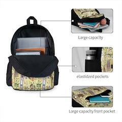 Midsommar Pattern 1 Backpacks Men's and Women's Rucksack