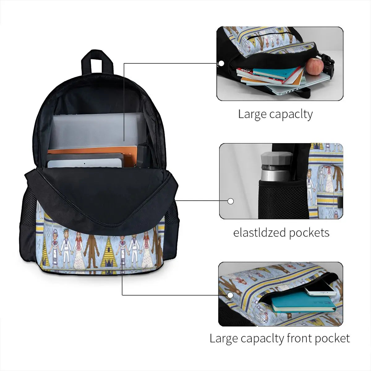 Midsommar Pattern 2 Backpacks Men's Backpacks Bags For Women Schoolbag