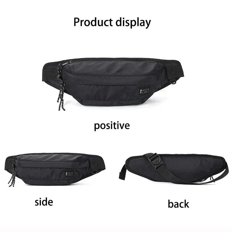 Mihaivin Nylon Waist Bag Fanny Pack Belt Bags Travel Waist Pack
