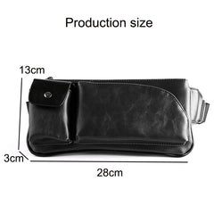 Leather Chest Bag Rivet Waist Crossbody Bag