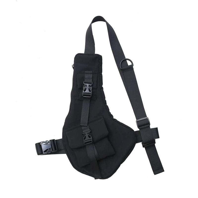 Tactical Chest Bag Hip-Hop Crossbody Pack Unisex Street Style Waist Bag