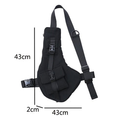 Tactical Chest Bag Hip-Hop Crossbody Pack Unisex Street Style Waist Bag