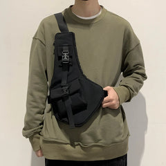 Tactical Chest Bag Hip-Hop Crossbody Pack Unisex Street Style Waist Bag