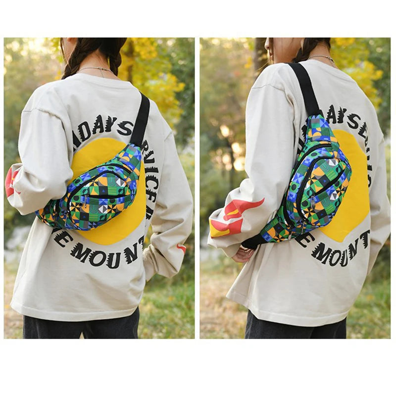 Colorful Waterproof Fanny Pack Teenager Outdoor Sport Waist Bag