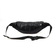 Leather Chest Bag Crossbody Plaid Belt Bags Waist Pack