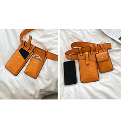 Women's Leather Fanny Pack Waist Belt Bag Phone Bag