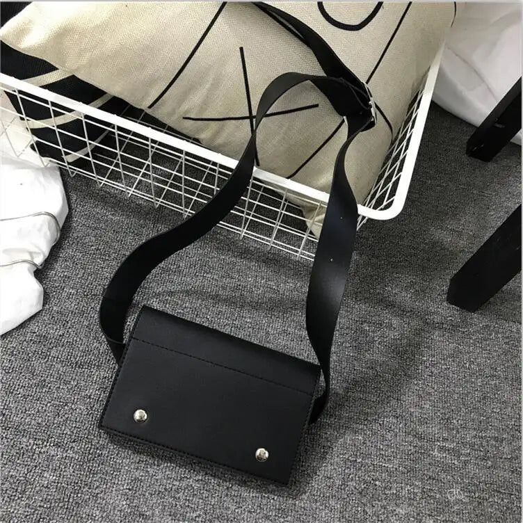 Leather Waist Pack Chain Shoulder Bags Hand Bag Women Chest Pack For iPhone X