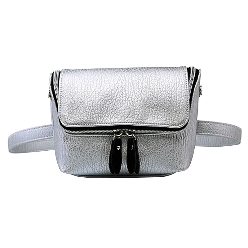 Women Leather Waist Bag Small Storage Package Hip Pack Key Phone Bags