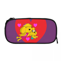 Anime Zipper Pen Bag Student Stationery Organizer Pencil Holder Case Pouch