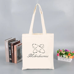 Mikrokosmos Cotton Tote Bag Women Kpop Handbag Shopping Bag