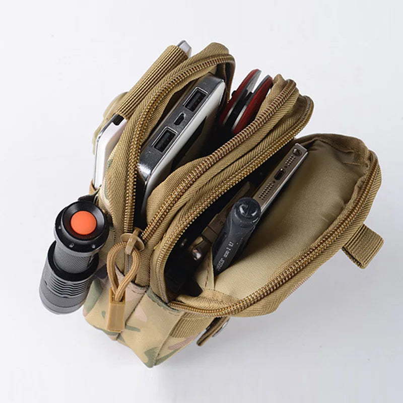 Military Molle Pouch Waist Bag Camo Waterproof Nylon Multifunction