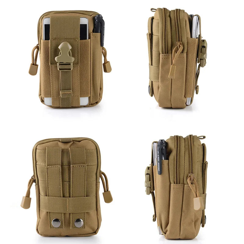 Military Molle Pouch Waist Bag Camo Waterproof Nylon Men Fanny Pack