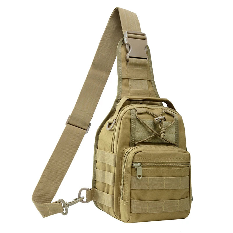Camouflage Military Tactical Sling Bag Men Backpack Molle Shoulder Multicam