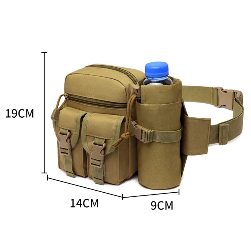 Tactical Waterproof Waist Fanny Pack Hip Shoulder Crossbody Bag