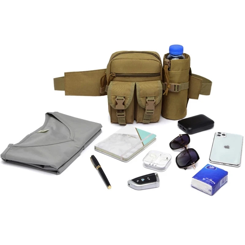 Tactical Waterproof Waist Fanny Pack Hip Shoulder Crossbody Bag