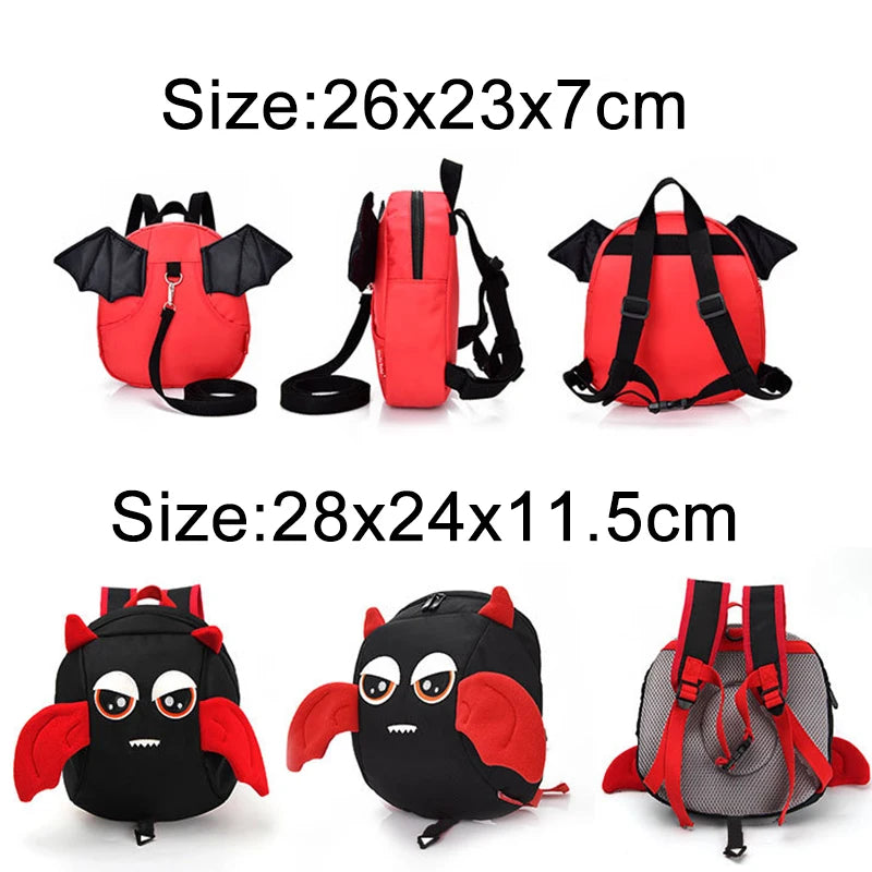 Mini Backpack Anti-lost Toddler Backpack Kindergarten School Bag Cartoon Angel