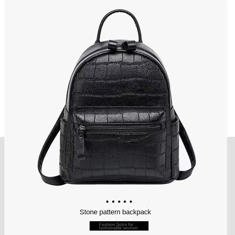 Crocodile Pattern Mini Backpack for Women Girls