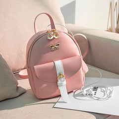 Mini Backpack Travel Rucksack Lady Shoulders Small Backpack Letter Purse Mobile