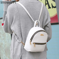 Mini Backpack Women PU Leather Shoulder Bag for Teenage Girls