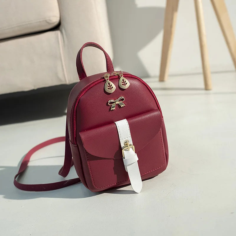 Mini Backpack Women's One-shoulder Messenger Bag Large-capacity