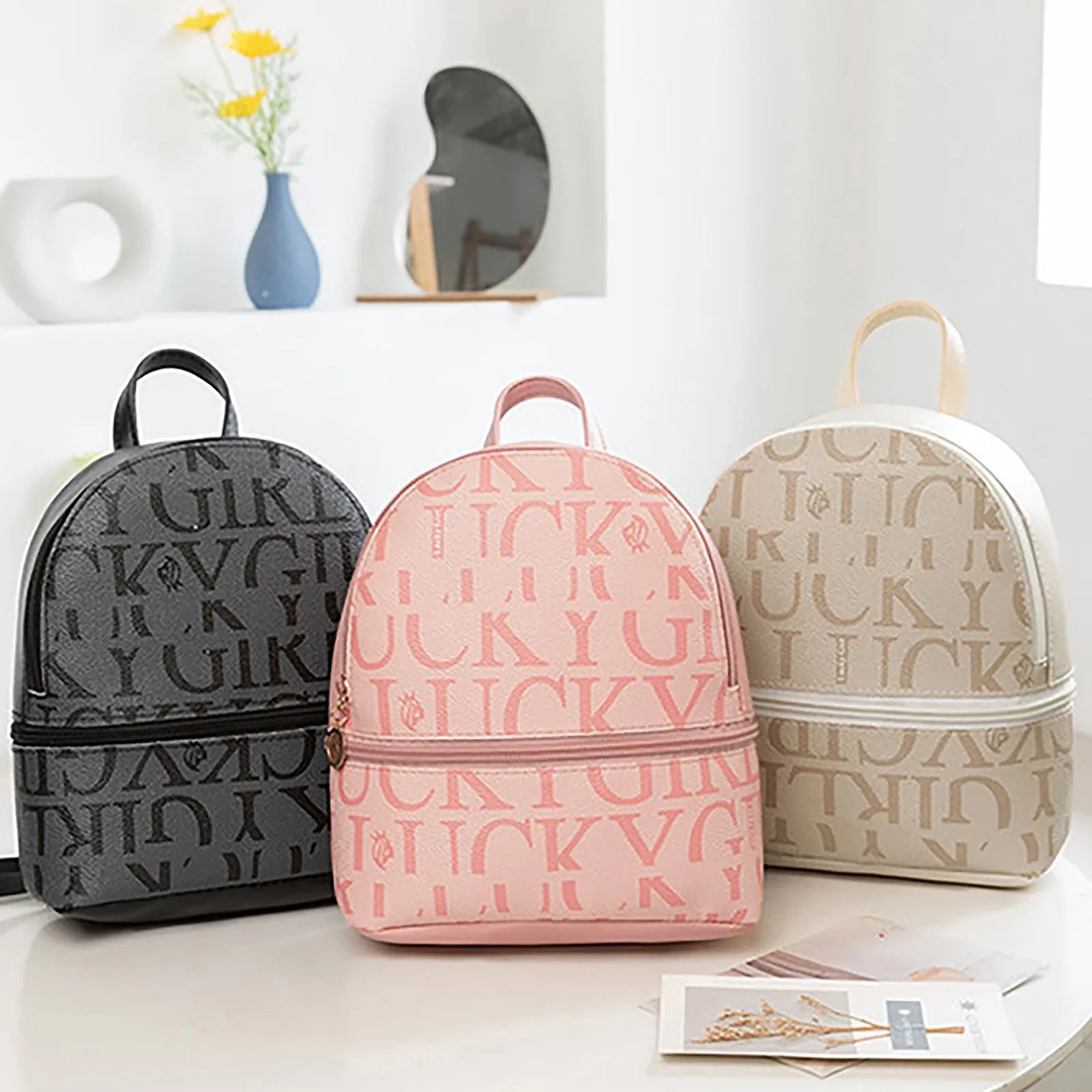 Mini Backpacks Women Backpack Solid Female Small Capacity Backpacks