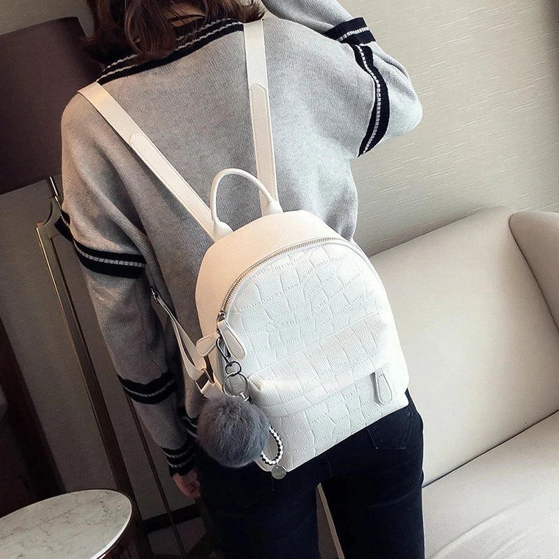 Mini Backpacks Women PU Leather Small Backpack Female Back Pack Backpacks For Te