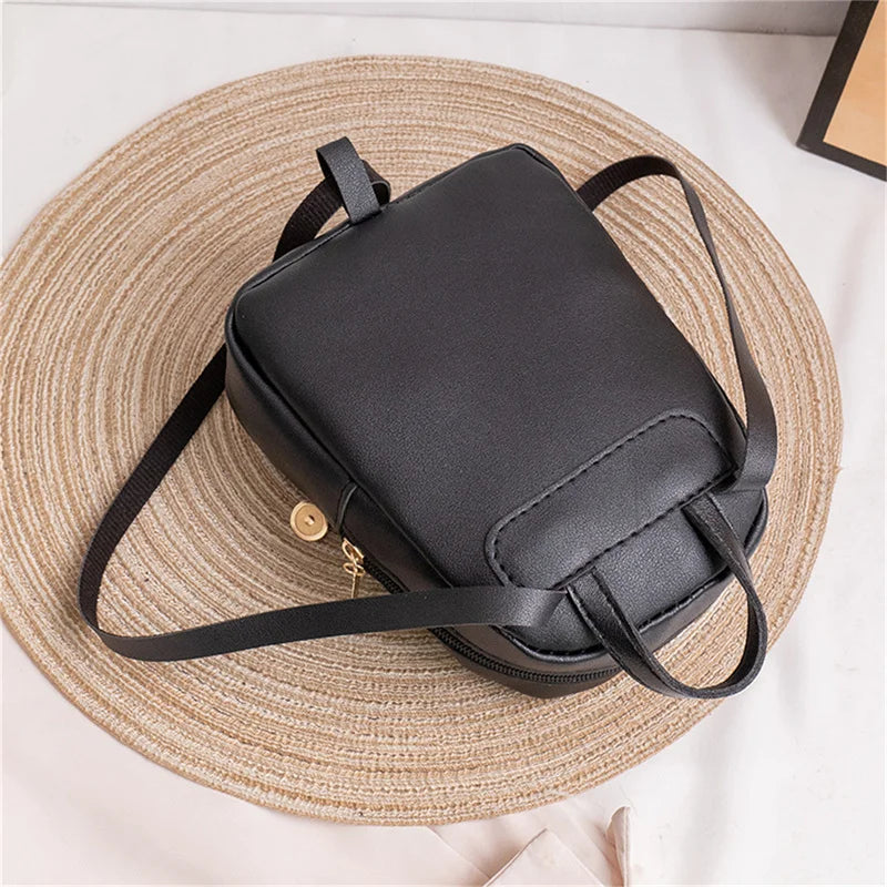 Women's Mini Multi-Function Backpack Shoulder Bag PU Leather