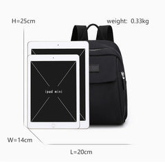 Waterproof Nylon Mini Backpack for Women Small Shopping Bag