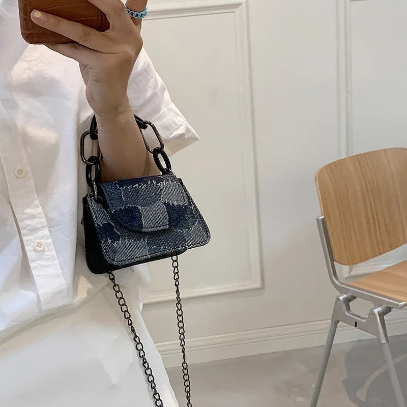 Canvas Crossbody Bag for Women, Mini Handbag Purse