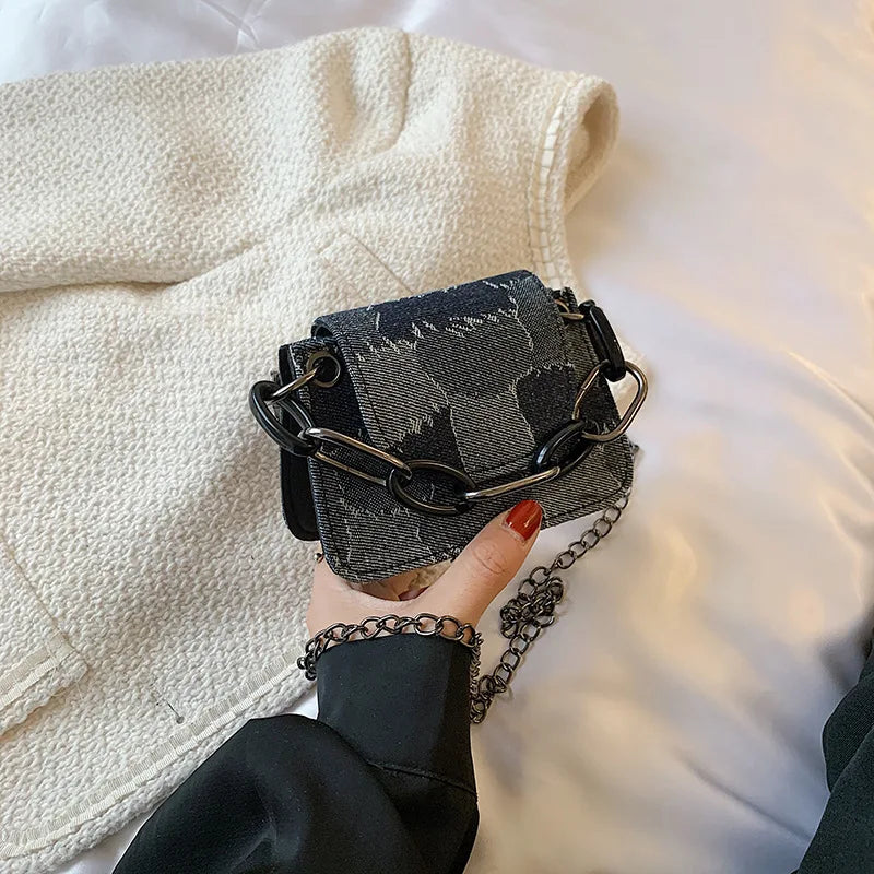 Canvas Crossbody Bag for Women, Mini Handbag Purse