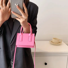 Mini Bag Crossbody Bag Pu Leather Small Desing Bag Messenger Packs Solid Women